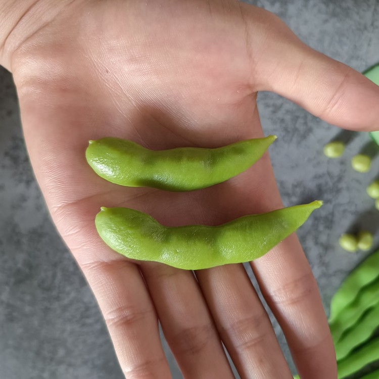 仿真四季豆假毛豆角青瓜果蔬菜绿色玩具儿童乐园农作物发箍装饰品-图2