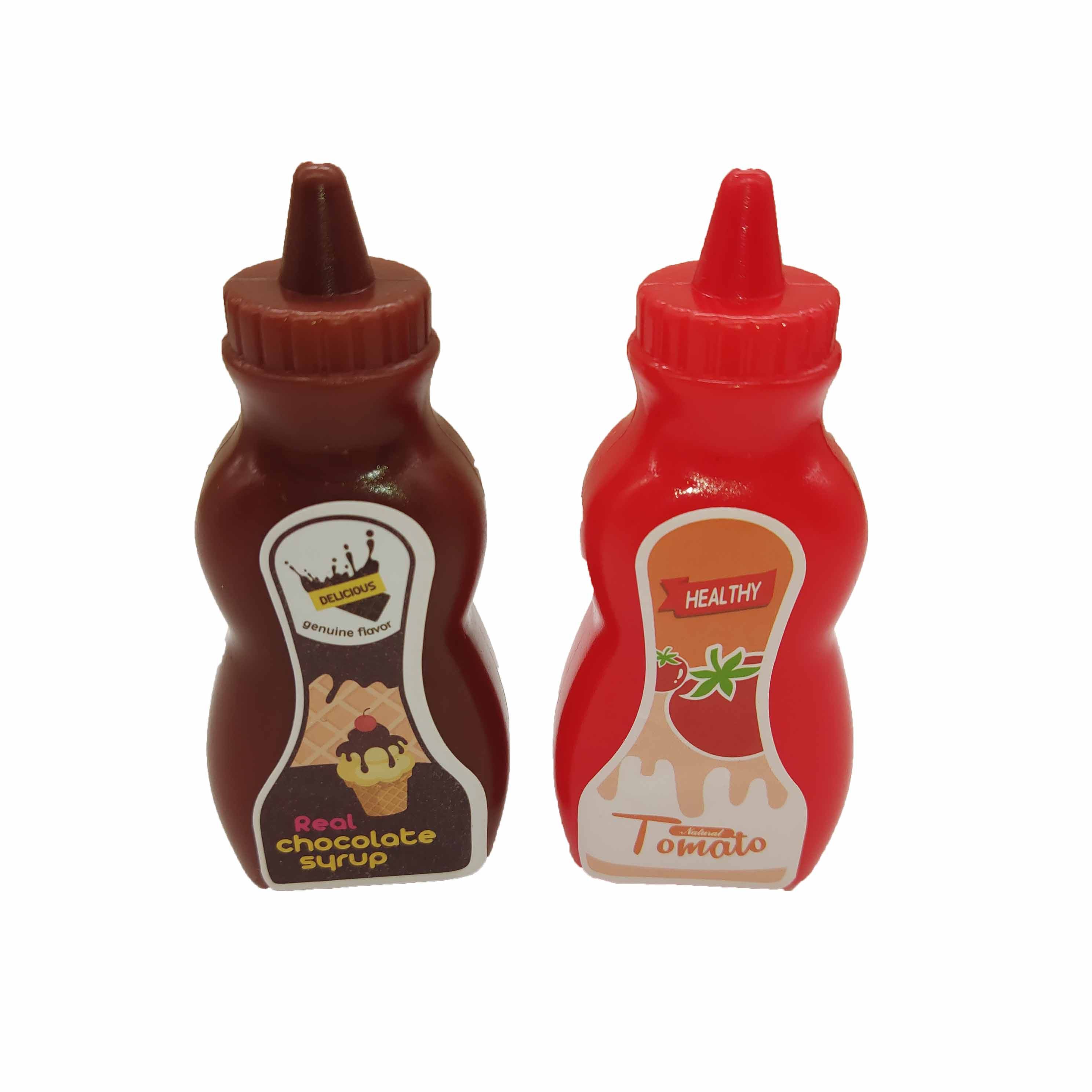 仿真番茄汁巧克力酱料瓶子儿童过家家益智小游戏塑料食玩道具,淘宝优惠券,粉丝福利购,淘宝优惠卷