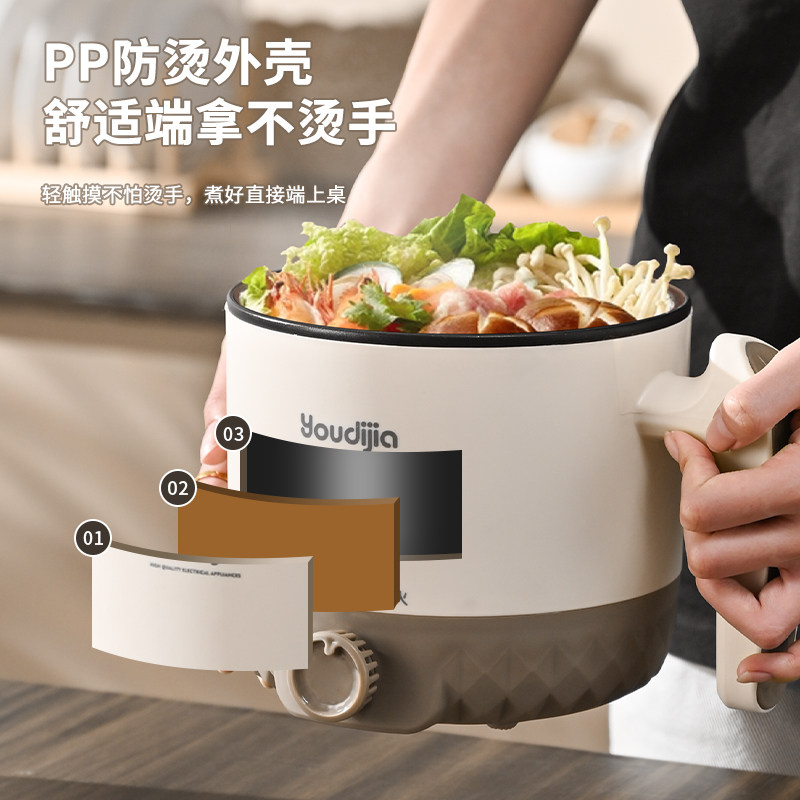 110V美规多功能小电锅单人食电热火锅美国加拿大墨西哥用小电锅,淘宝优惠券,粉丝福利购,淘宝优惠卷