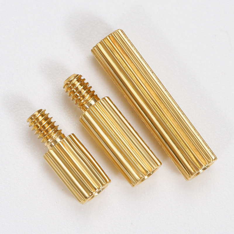Double-pass circular knurled copper column isolation column