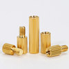 Double-pass circular knurled copper column isolation column