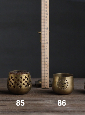 镂空西洋旧物摄影黄铜二店烛台