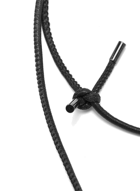 【灵感搭配】Marisfrolg玛丝菲尔2025春新款可调节皮绳雕塑系项链