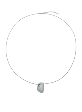 【轻礼系列】玛丝菲尔时尚气质简约内嵌圆环设计吊坠银白色项链