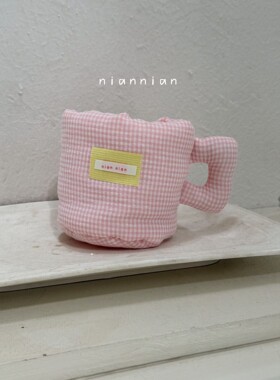 原创服装童装陈列道具韩系布艺手作杯子摆件摄影道具