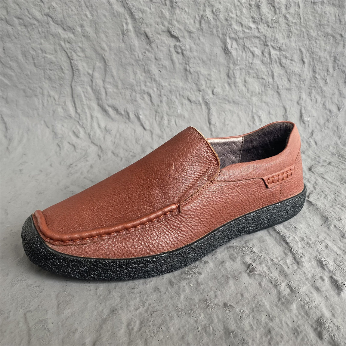 美洲象正品男鞋休闲软底软面真皮头层牛皮豆豆鞋38/40/41码透气鞋,淘宝优惠券,粉丝福利购,淘宝优惠卷