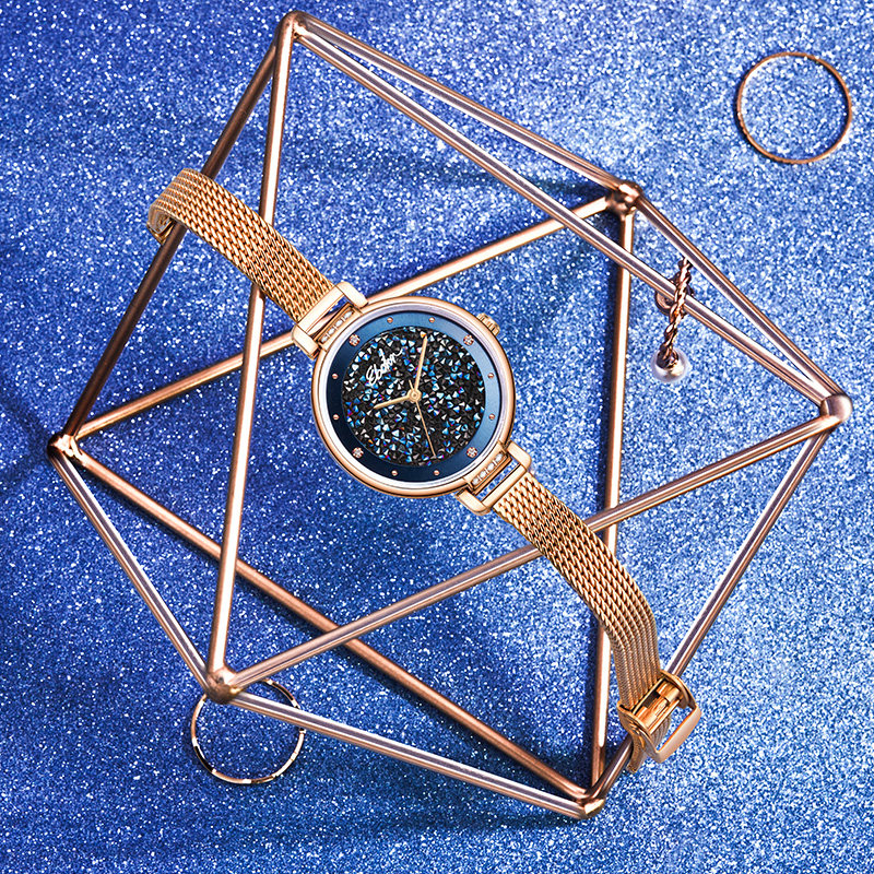 依波女士手表正品国产腕表高级感轻奢小众名牌石英女款手表3655