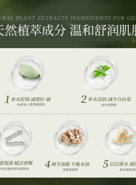 梵洁诗双效控油绿茶精粹水乳套装