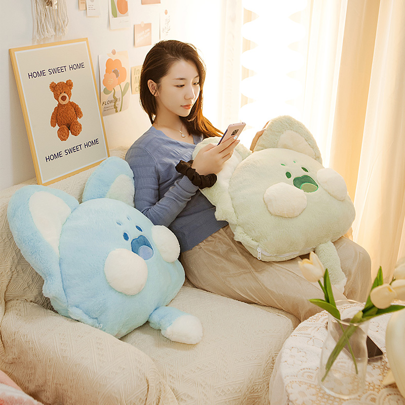 正版嘟嘟喵抱枕靠枕床头靠垫卧室大靠背床上宿舍女生睡觉可拆洗 - 图2