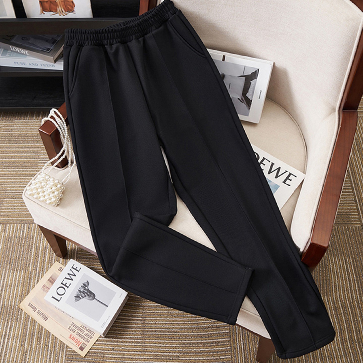 加肥加大码女装300斤胖mm秋冬厚款休闲裤韩版显瘦保暖加绒裤子260,淘宝优惠券,粉丝福利购,淘宝优惠卷