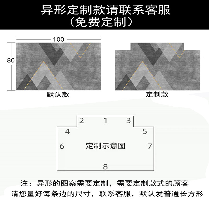 入户门地垫进门门口门垫北欧轻奢现代简约客厅卧室地毯吸水防滑垫-图3