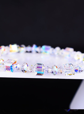 6mm闪亮奥地利水晶女魔幻串清新