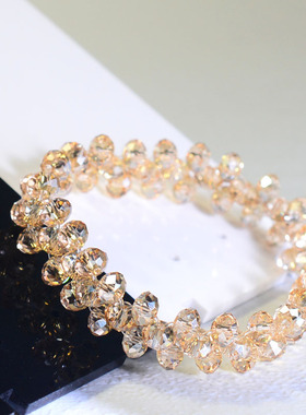 闪亮奢华奥地利平安结手链女