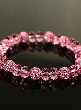 绿色奥地利水晶轻奢闪亮手链女