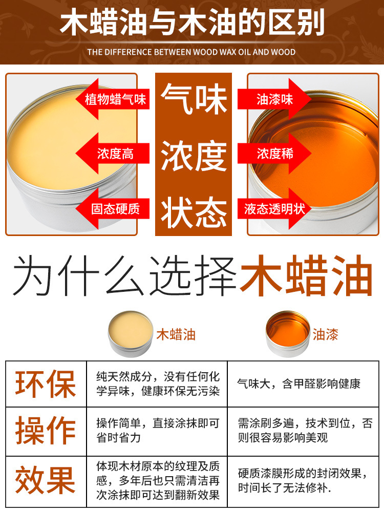 文玩手串木材保养木蜡油实木透明色蜡油擦木头家具抛光蜡木器漆 - 图3