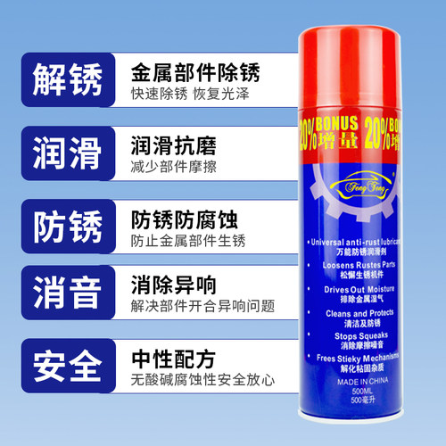 40防锈润滑剂门锁芯链条去铁神器防锈油除锈剂强力螺栓松动剂风腾 - 图0