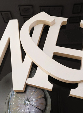 zakka英文字母咖啡拍摄道具摆件