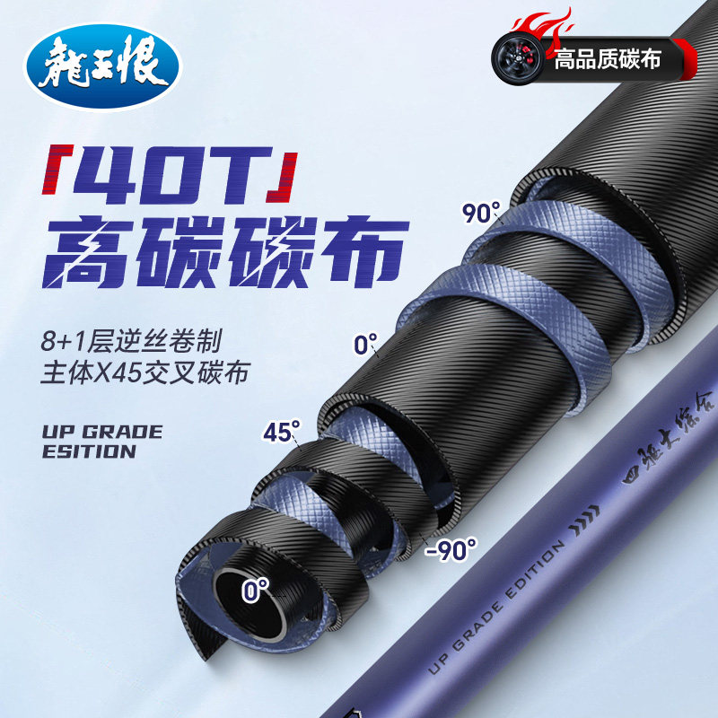 龙王恨鱼竿X5综合鱼竿钓鱼竿轻量手杆鲫鱼碳素手竿台钓竿,淘宝优惠券,粉丝福利购,淘宝优惠卷