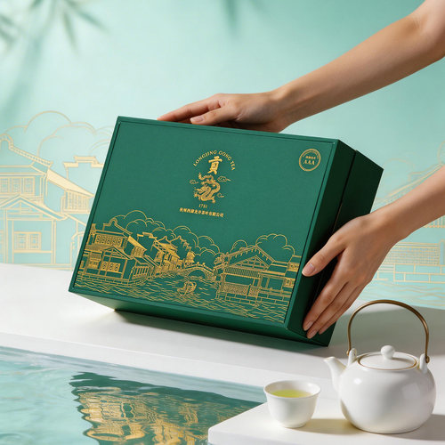 2026新茶上市 贡牌明前AAA特级西湖龙井茶叶礼盒装春绿茶送礼长辈 - 图1