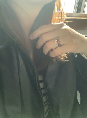 hs|冬日需要点色彩戒指弹力绳