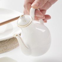 Phnom Penh Bone Porcelain Sauce Vinegar Pot Sauce Bottle Soy Sauce Bottle Chili Oil Pot Kitchen Seasoning Bottle Sauce Pot for small blend