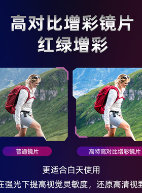 高特户外徒步眼镜高级感墨镜适合方圆脸爬山登山护目镜防晒太阳镜