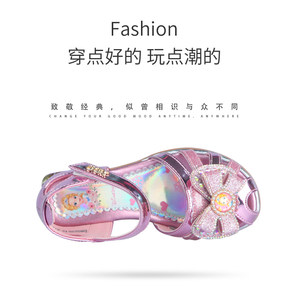 小叮当女童凉鞋2020夏季新款时尚公主鞋子中大童女孩跳舞鞋