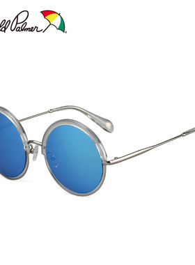 花雨伞复古风圆框时尚方脸偏光镜