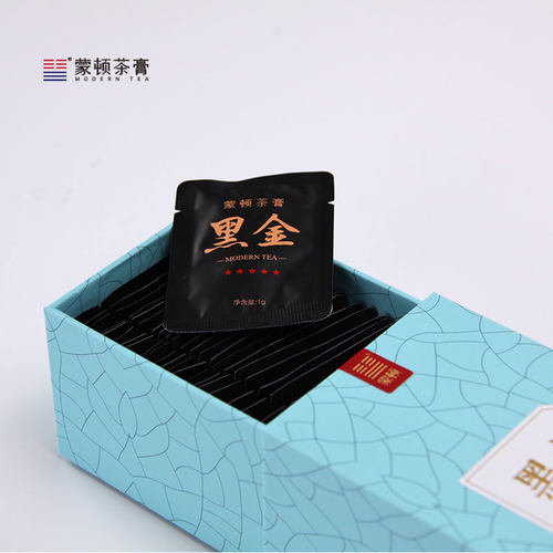 蒙顿茶膏【五星黑金】简装 普洱茶膏 熟茶 云南普洱茶礼茶膏 - 图1