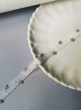 幻彩趣味古董珠花花choker