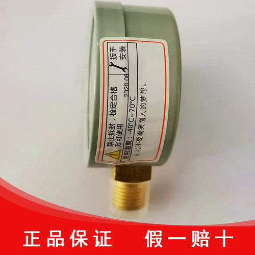 红旗仪表厂家直销氩气减压器气体专用氩气压力表 YAr -60正品保证 - 图1