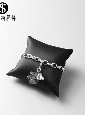 托马斯萨博雪花纯银欧美时尚饰品