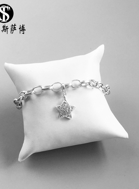 托马斯萨博白色纯银首饰品吊坠