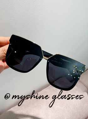 潮明星网红大脸个性原宿风眼镜