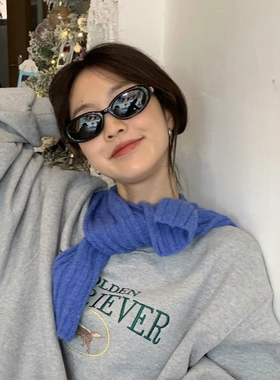 防晒猫眼椭圆复古女士玳瑁色墨镜