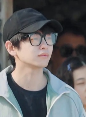 张凌赫gm复古方框落日粉男女墨镜