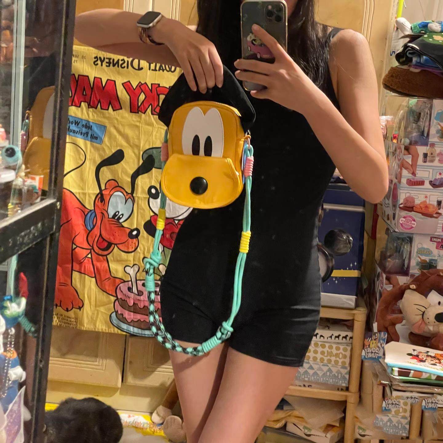 名创布鲁托95周年系列耳朵手提包单肩包斜挎包小狗公仔包女背包黄,淘宝优惠券,粉丝福利购,淘宝优惠卷