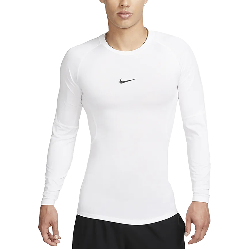 Nike/耐克正品Pro Dri-FIT男士运动针织长袖T恤FB7920-100,淘宝优惠券,粉丝福利购,淘宝优惠卷