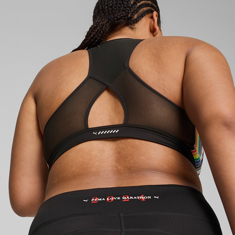 Puma/彪马正品2024新款女士网纱拼接跑步运动内衣525165-01 - 图1