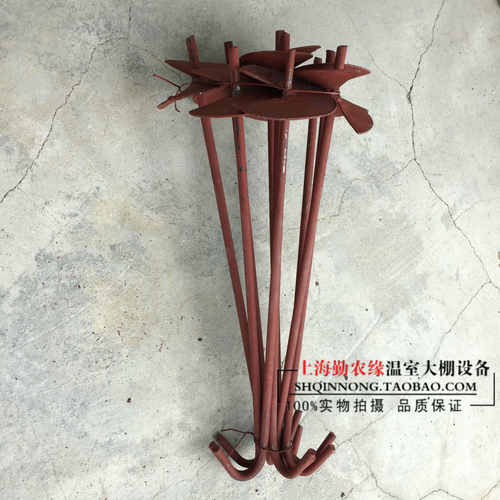蔬菜养殖温室大棚配件地锚钉螺旋地桩压膜线防风加粗钢筋地钩地钉 - 图1