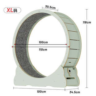 滚轮转轮宠物小型专用玩具实木爬猫跑步机四季静音运动盼猫咪架
