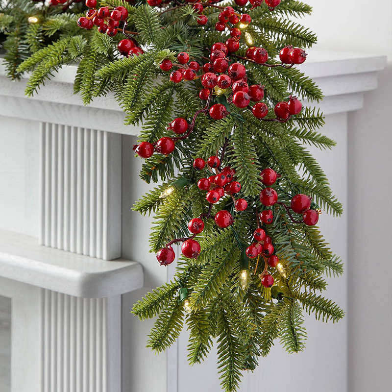 米圣诞树圈门602.用/圣诞节/藤 50藤条挂花环装饰780cm圣诞橱窗