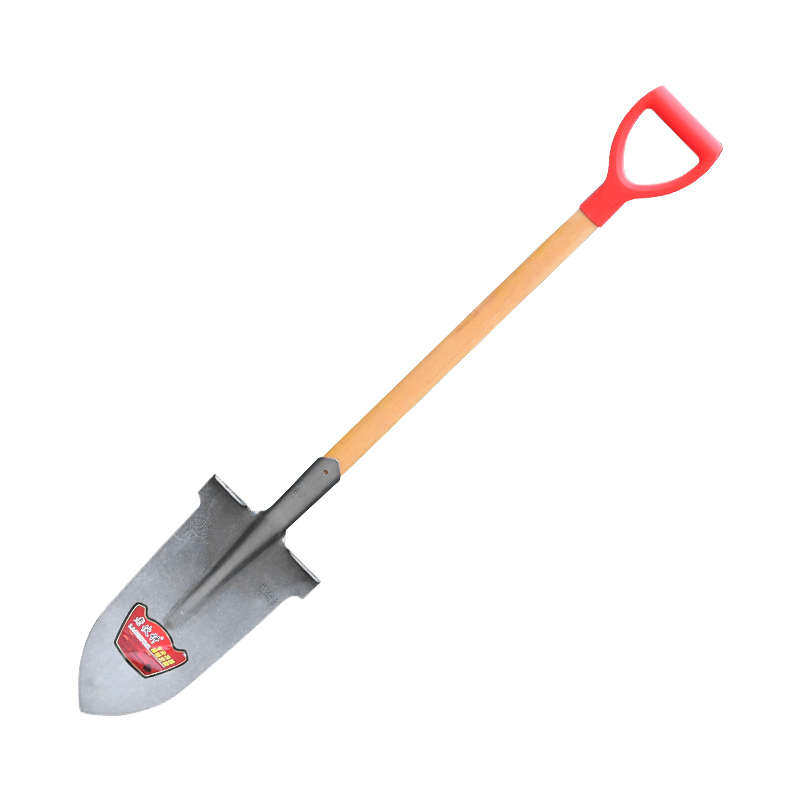 D柄钢锹尖铲尖锨铁锹锰钢加厚木柄挖树专用锹农用挖土户外窄铲子,淘宝优惠券,粉丝福利购,淘宝优惠卷