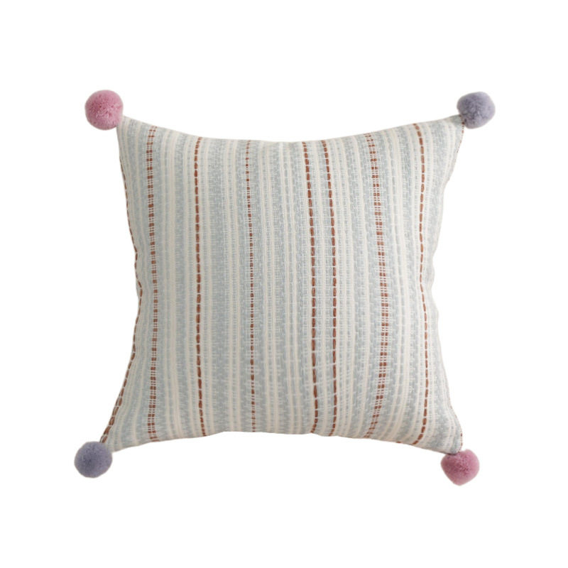 奶油ins风费尔岛编织条纹沙发抱枕套榻榻米飘窗靠垫床头样板间,淘宝优惠券,粉丝福利购,淘宝优惠卷