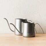 Cafede Kona Hang Ear Special Coffee Pot, нержавеющая сталь ретро, ​​серебряный дизайн, ручная ручная кастрюль тонкий горшок во рту