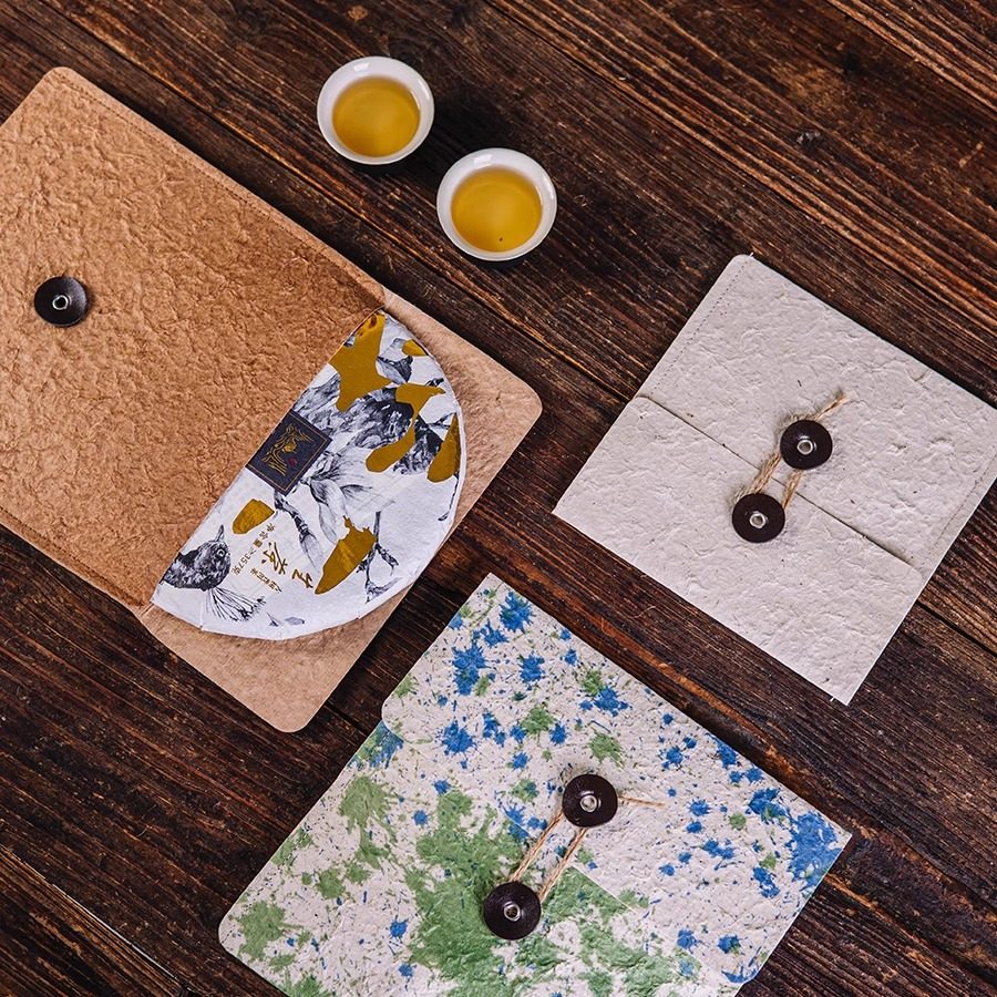 茶叶包装袋普洱茶白茶200-357g茶饼通用非遗傣纸复古文件袋收纳袋,淘宝优惠券,粉丝福利购,淘宝优惠卷