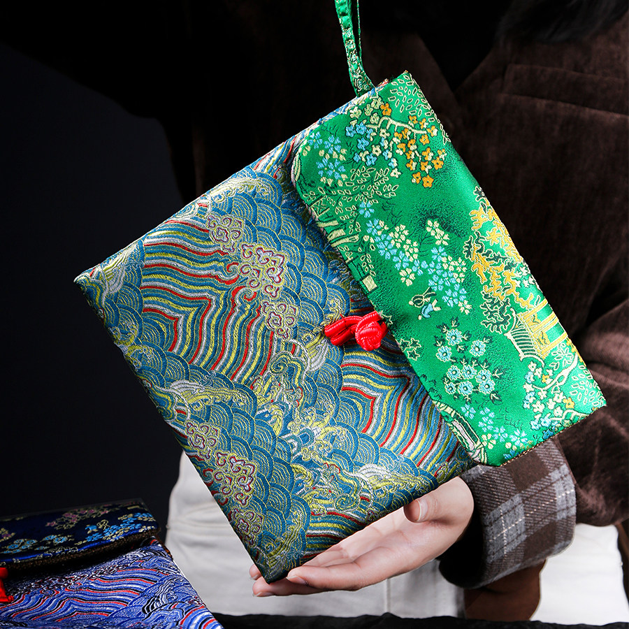 茶叶包装袋普洱茶白茶礼品袋茶饼袋翻盖便携手工唐装扣式礼品袋子,淘宝优惠券,粉丝福利购,淘宝优惠卷