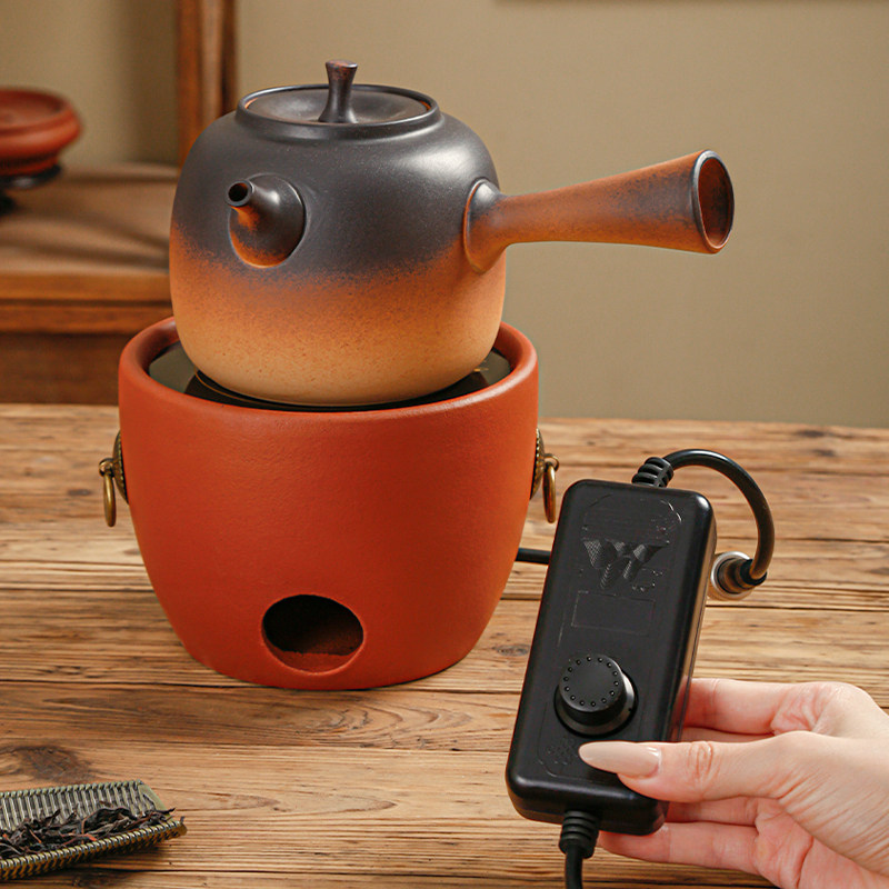 手工红泥风炉围炉煮茶壶户外碳炉泡茶家用陶瓷壶冬天烧木炭炉套装,淘宝优惠券,粉丝福利购,淘宝优惠卷