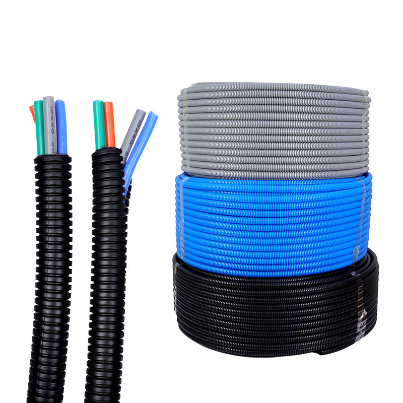 波纹管彩PP螺纹电线套线管塑料闭口开口软管家装线束保护,淘宝优惠券,粉丝福利购,淘宝优惠卷