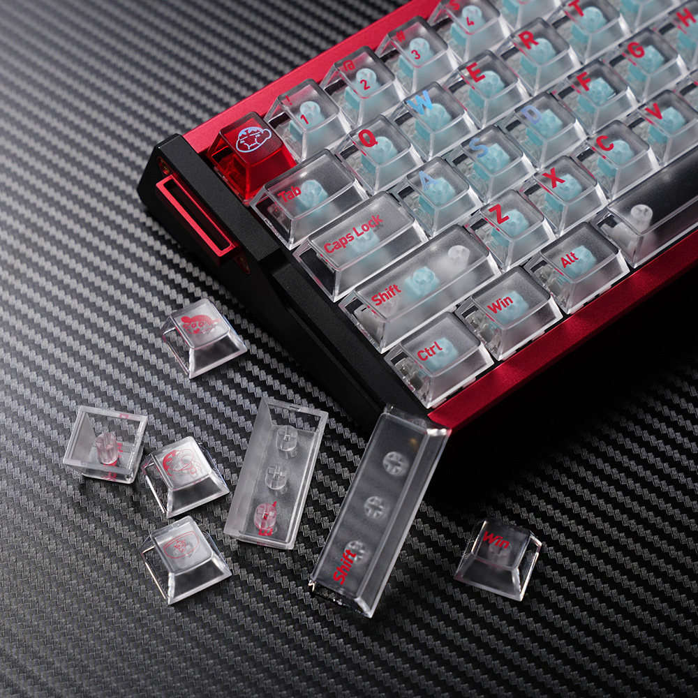 蜡笔小新主题键帽二面雾透pc材质原厂高度适配机械键盘atk68MAD60 - 图1